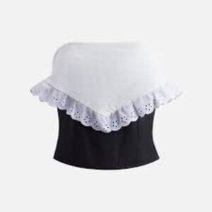 Sandy Liang Black Pinto Corset Top Size 8